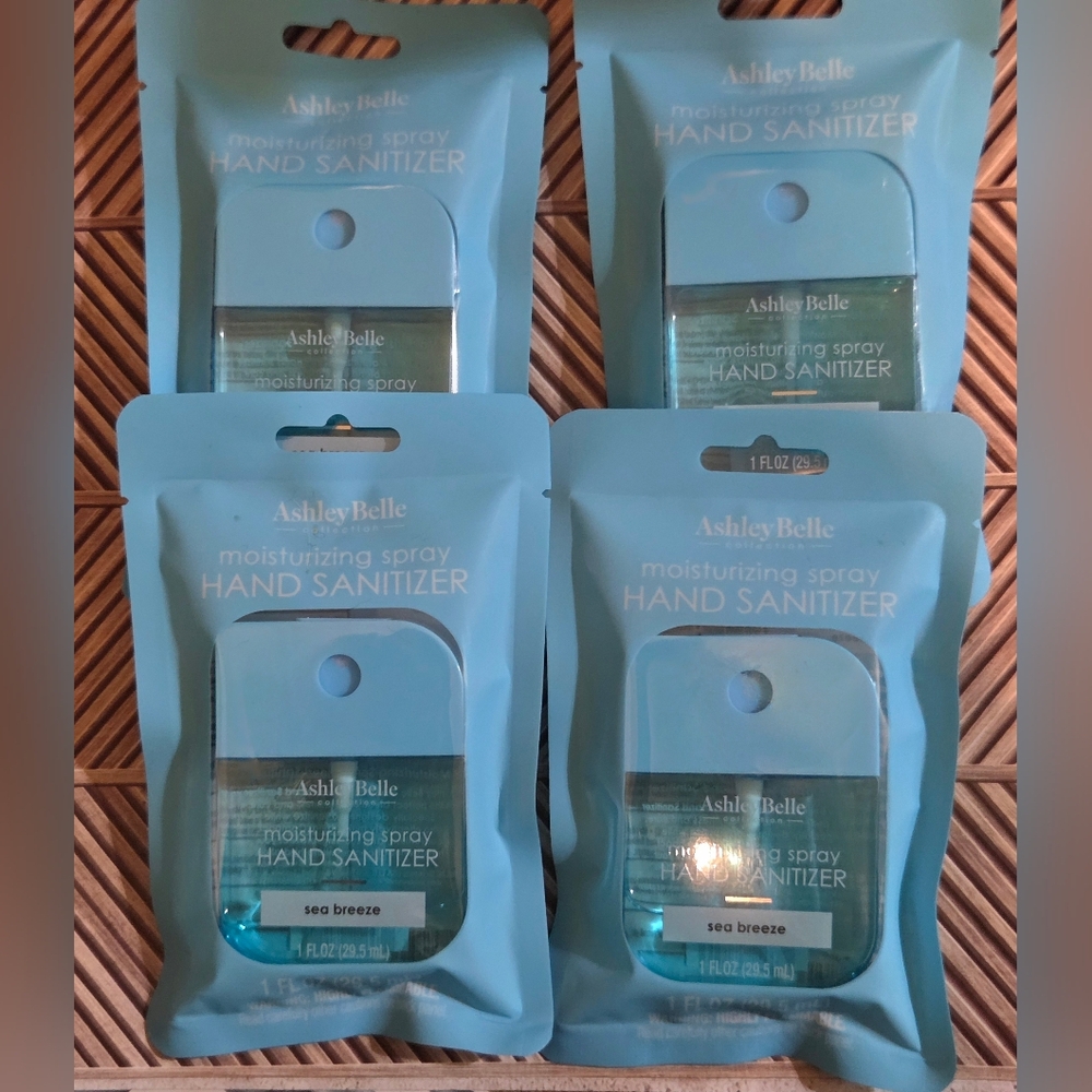 Ashley Belle Hand Sanitizer Moisturizing Spray Sea Breeze - 4 Pack